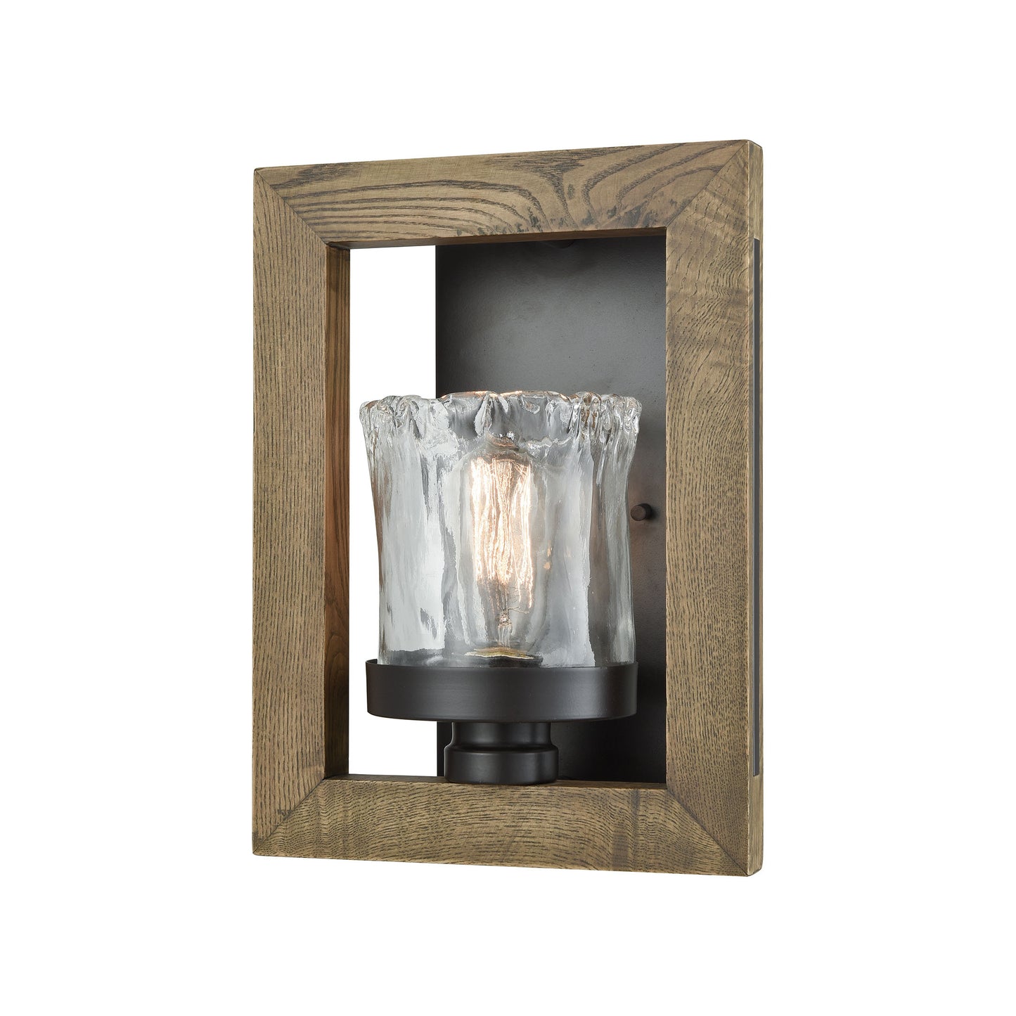 ELK SHOWROOM 33070/1 Timberwood 13'' High 1-Light Sconce - Oil Rubbed Bronze