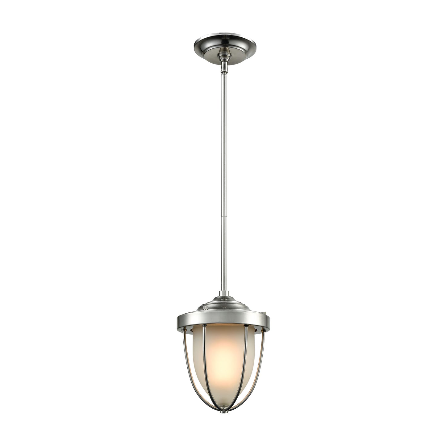 ELK SHOWROOM 33110/1 Sturgis 7'' Wide 1-Light Mini Pendant - Satin Nickel