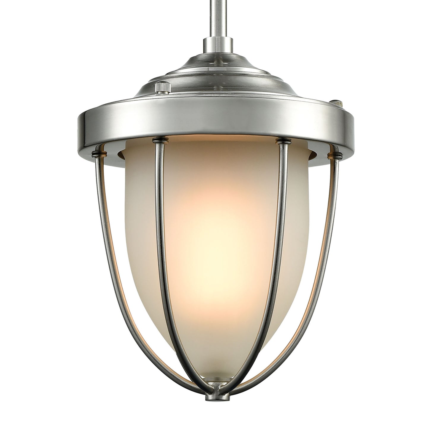 ELK SHOWROOM 33110/1 Sturgis 7'' Wide 1-Light Mini Pendant - Satin Nickel