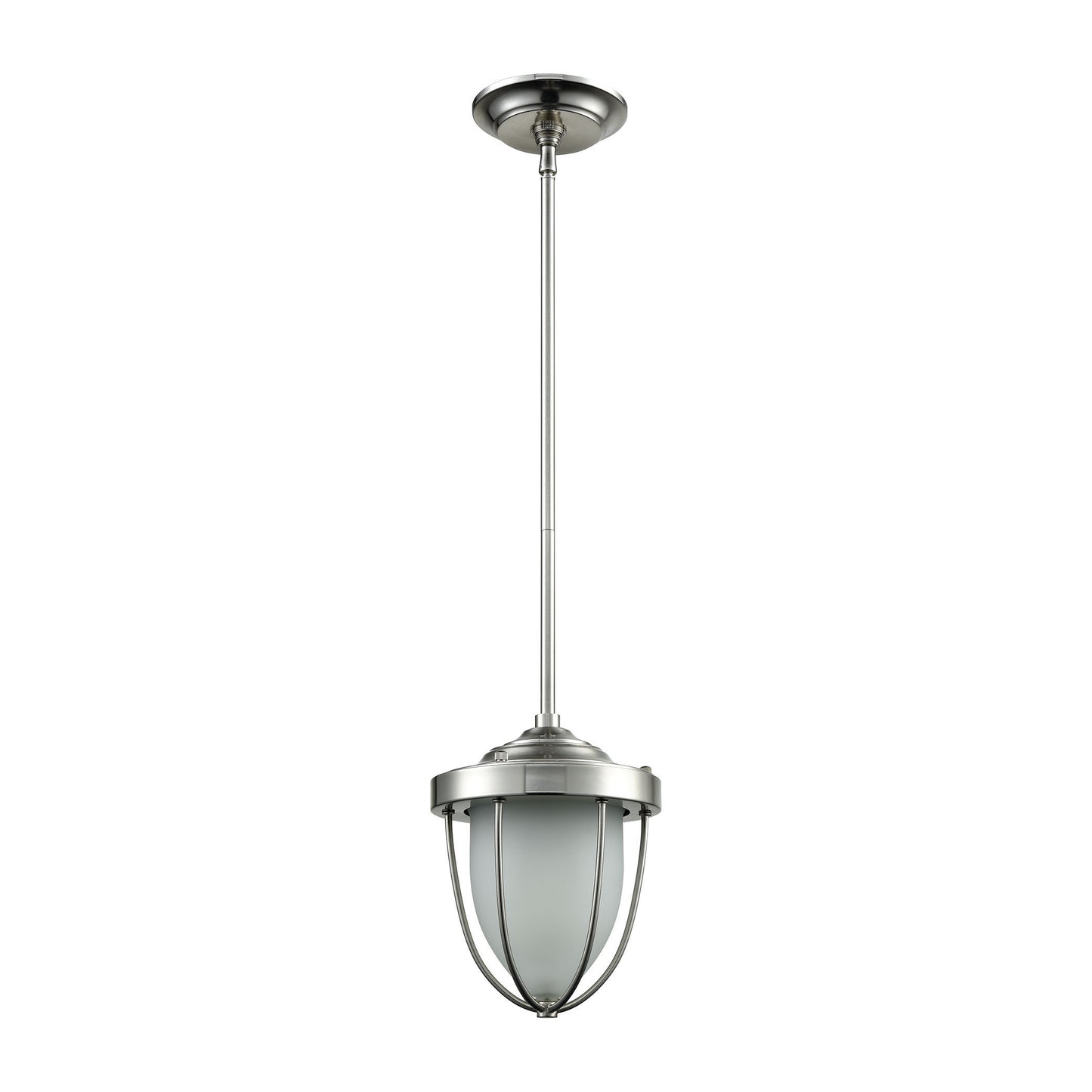 ELK SHOWROOM 33110/1 Sturgis 7'' Wide 1-Light Mini Pendant - Satin Nickel