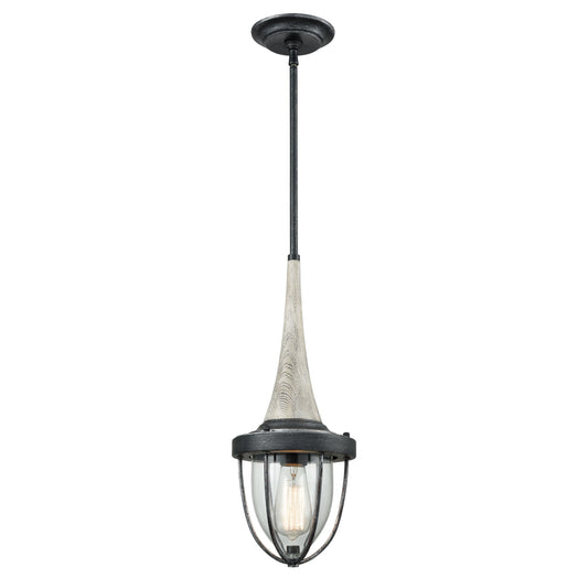 ELK SHOWROOM 33130/1 Sturgis 7'' Wide 1-Light Mini Pendant - Silvered Graphite