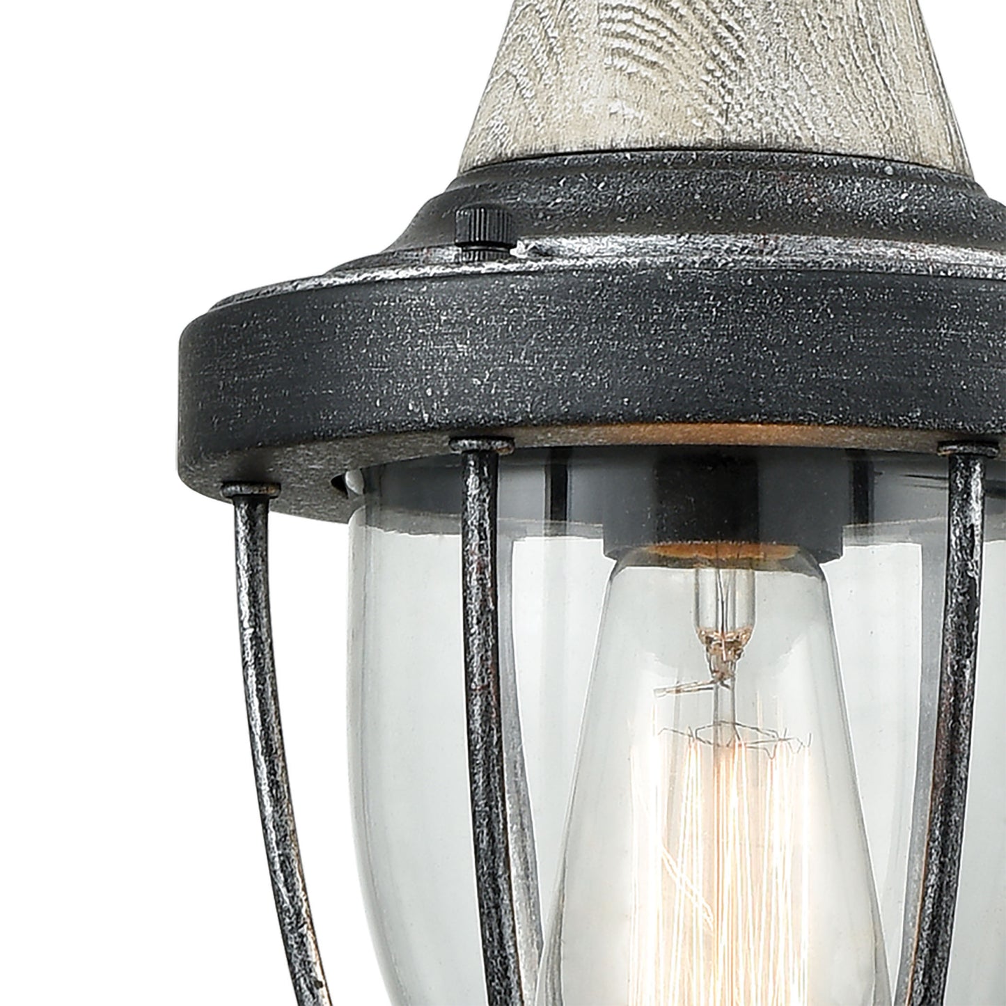 ELK SHOWROOM 33130/1 Sturgis 7'' Wide 1-Light Mini Pendant - Silvered Graphite