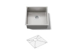 KOHLER K-33152-NA Strive 18-1/4" Undermount Single-Bowl Bar Sink - Stainless Steel