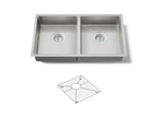 KOHLER K-33155-NA Strive 29-1/2" Undermount Double-Bowl Kitchen Sink - Stainless Steel