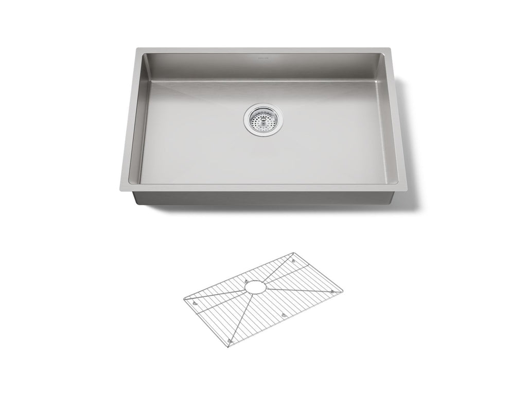 KOHLER K-33156-NA Strive 29" Undermount Single-Bowl Kitchen Sink - Stainless Steel