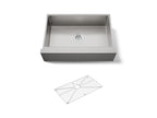 KOHLER K-33157-NA Strive 32-1/2" Undermount Single-Bowl Farmhouse Kitchen Sink - Stainless Steel