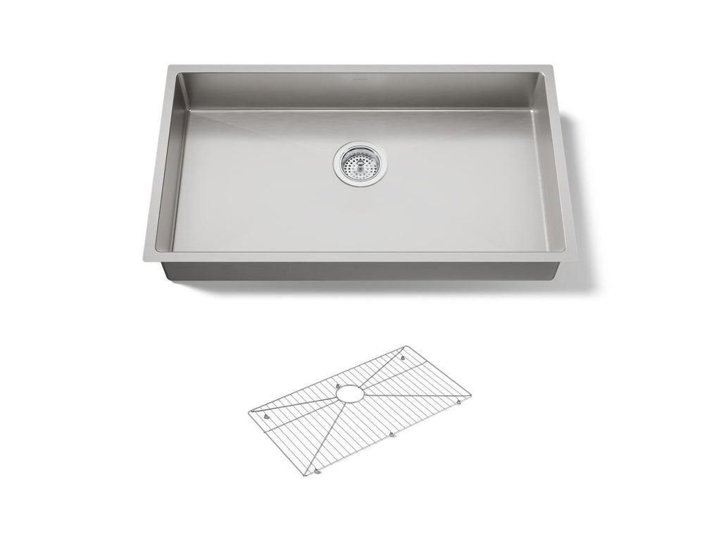KOHLER K-33158-NA Strive 32" Undermount Single-Bowl Kitchen Sink - Stainless Steel