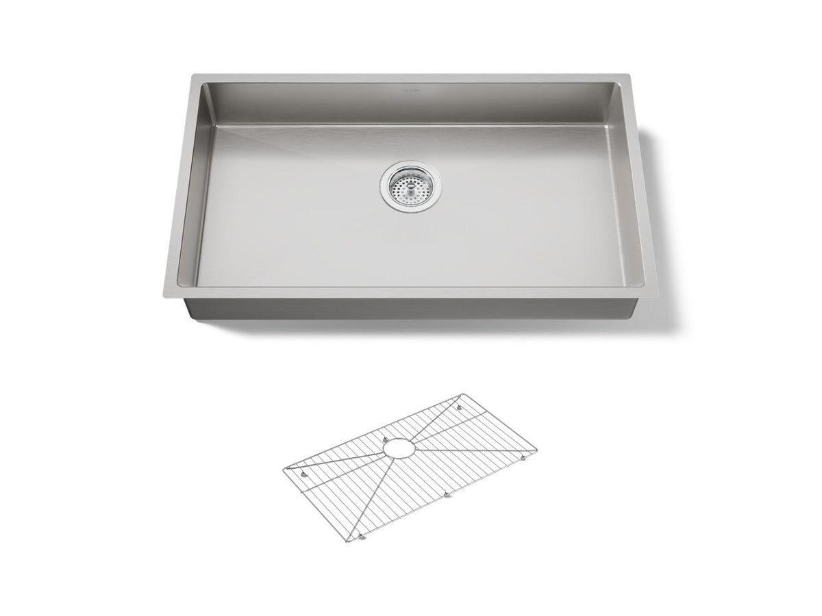 KOHLER K-33158-NA Strive 32" Undermount Single-Bowl Kitchen Sink - Stainless Steel