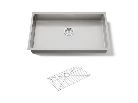 KOHLER K-33158-NA Strive 32" undermount single-bowl kitchen sink - Stainless Steel