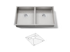 KOHLER K-33160-NA Strive 32" Undermount Double-Bowl Kitchen Sink - Stainless Steel