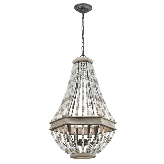 ELK SHOWROOM 33193/4 Summerton 18'' Wide 4-Light Chandelier - Washed Gray