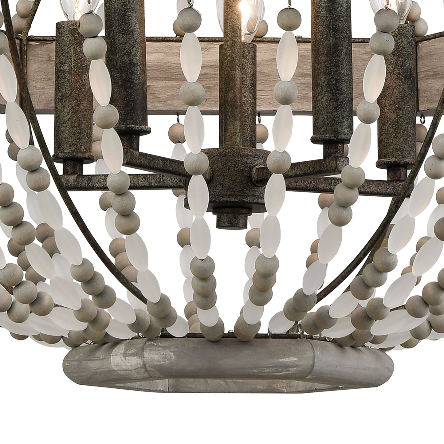 ELK SHOWROOM 33194/5 Summerton 24'' Wide 5-Light Chandelier - Washed Gray