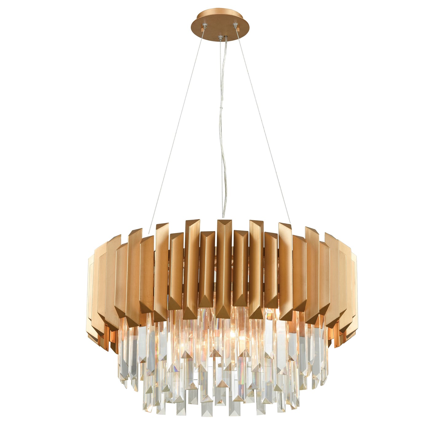 ELK SHOWROOM 33215/6 Seneca Falls 26'' Wide 6-Light Chandelier - Matte Gold