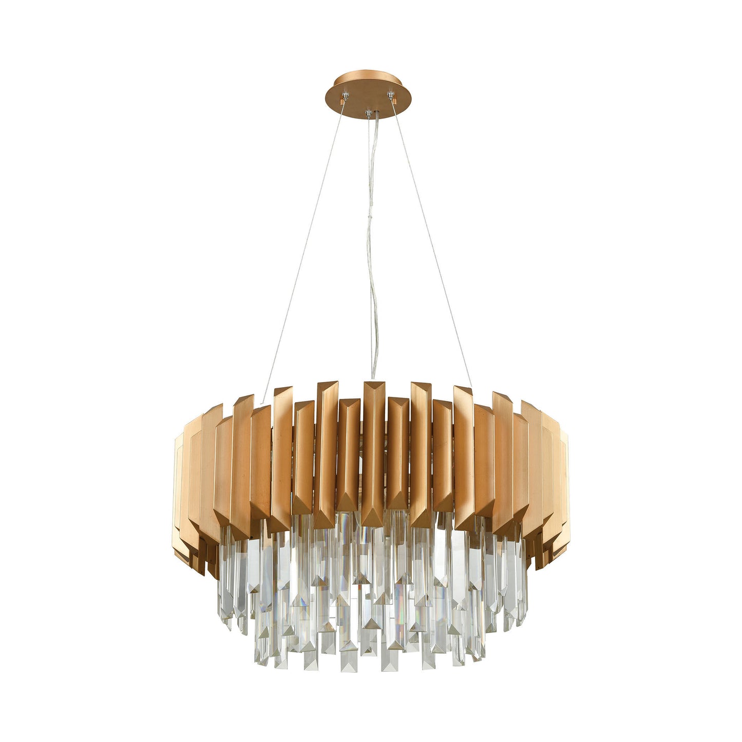 ELK SHOWROOM 33215/6 Seneca Falls 26'' Wide 6-Light Chandelier - Matte Gold