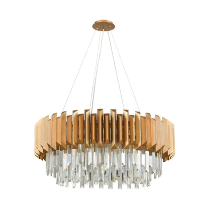 ELK SHOWROOM 33216/8 Seneca Falls 34'' Wide 8-Light Chandelier - Matte Gold