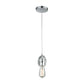 ELK SHOWROOM 33220/1 Socketholder 3'' Wide 1-Light Mini Pendant - Polished Chrome