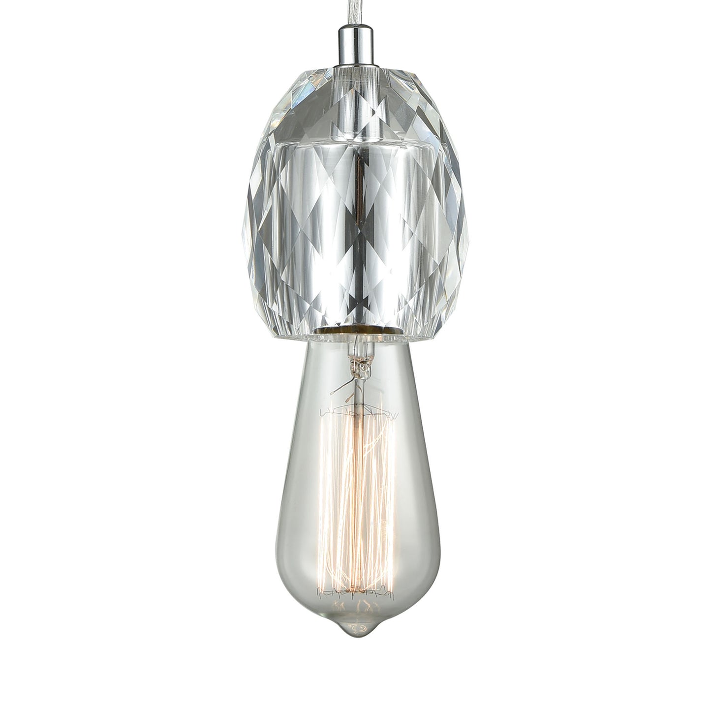 ELK SHOWROOM 33220/1 Socketholder 3'' Wide 1-Light Mini Pendant - Polished Chrome