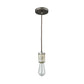 ELK SHOWROOM 33235/1 Socketholder 2'' Wide 1-Light Mini Pendant - Weathered Zinc