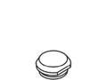 KOHLER Index Button, Plain - Polished Chrome, K-33236-CP