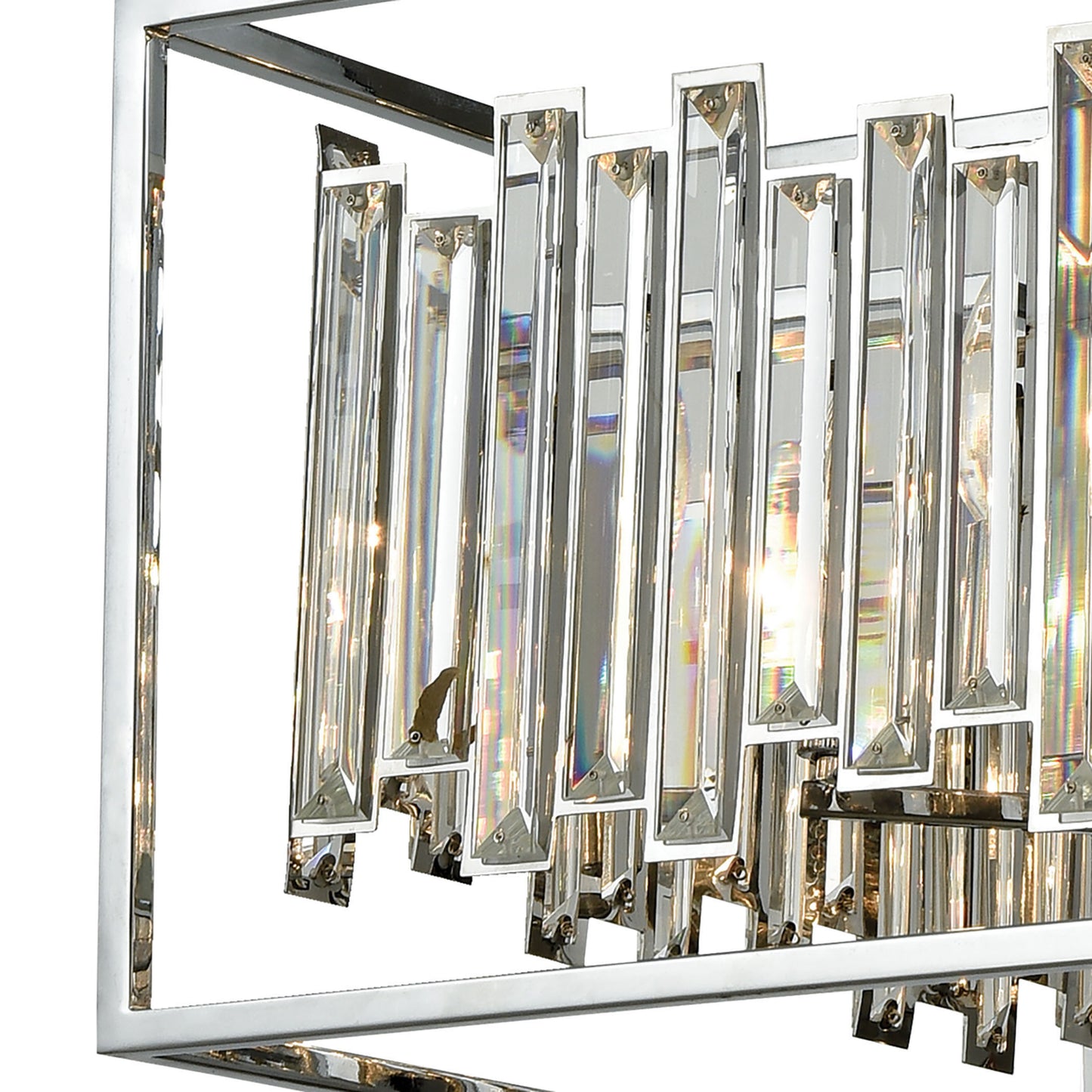 ELK SHOWROOM 33243/6 Rivona 6-Light Chandelier in Polished Chrome with Clear Crystal