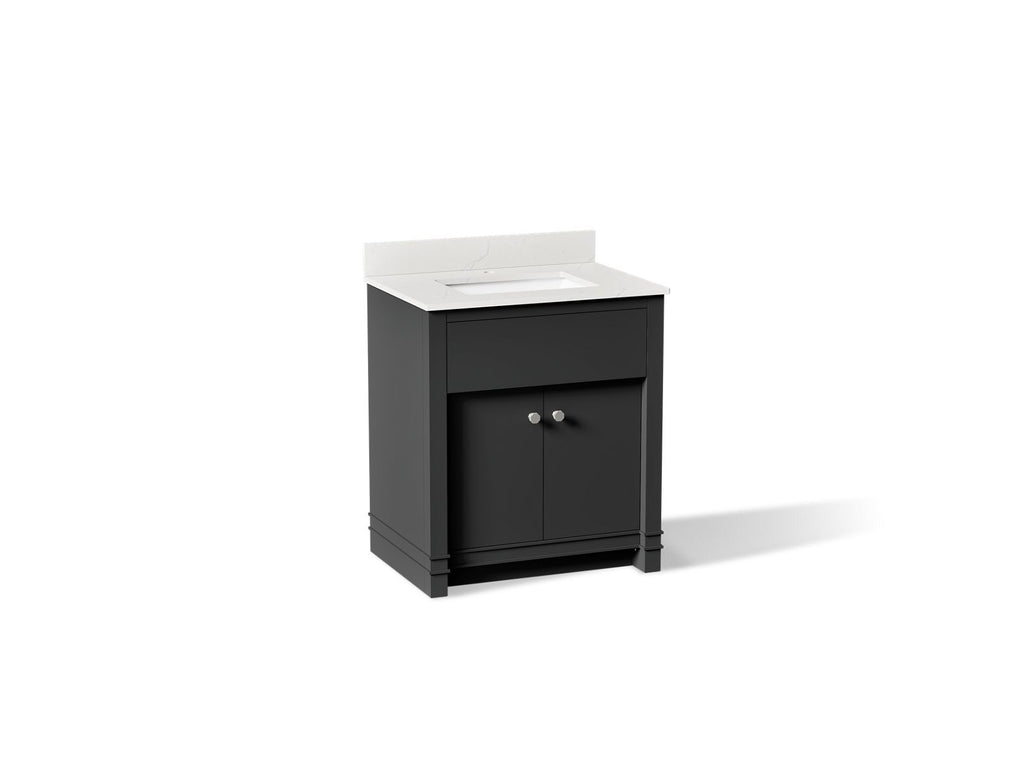 KOHLER K-33265-DWG Alouette 30" Bathroom Vanity Cabinet With Sink And Quartz Top - Ferrous Grey