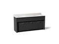 KOHLER K-33294-DWG Alouette 72" Bathroom Vanity Cabinet With Sinks And Quartz Top - Ferrous Grey
