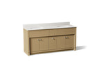 KOHLER K-33294-WEK Alouette 72" Bathroom Vanity Cabinet With Sinks And Quartz Top - Light Oak