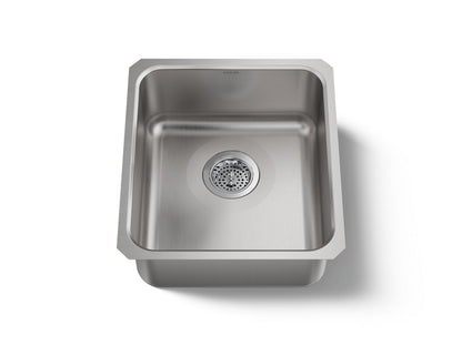 KOHLER K-3331-NA Undertone 15-3/4" undermount single-bowl bar sink - Stainless Steel