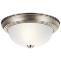 KICHLER 8111NI 11.25" 2 Light Flush Mount Brushed Nickel