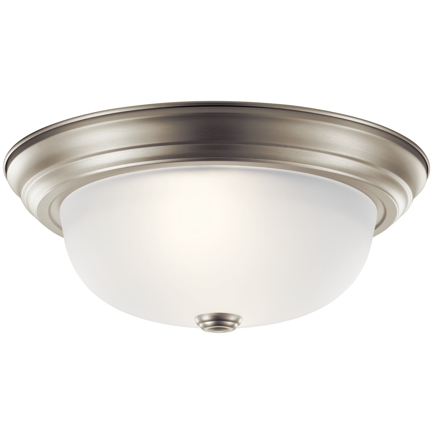 KICHLER 8112NI 13.25" 2 Light Flush Mount Brushed Nickel