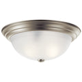 KICHLER 8116NI 15.25" 3 Light Flush Mount Brushed Nickel