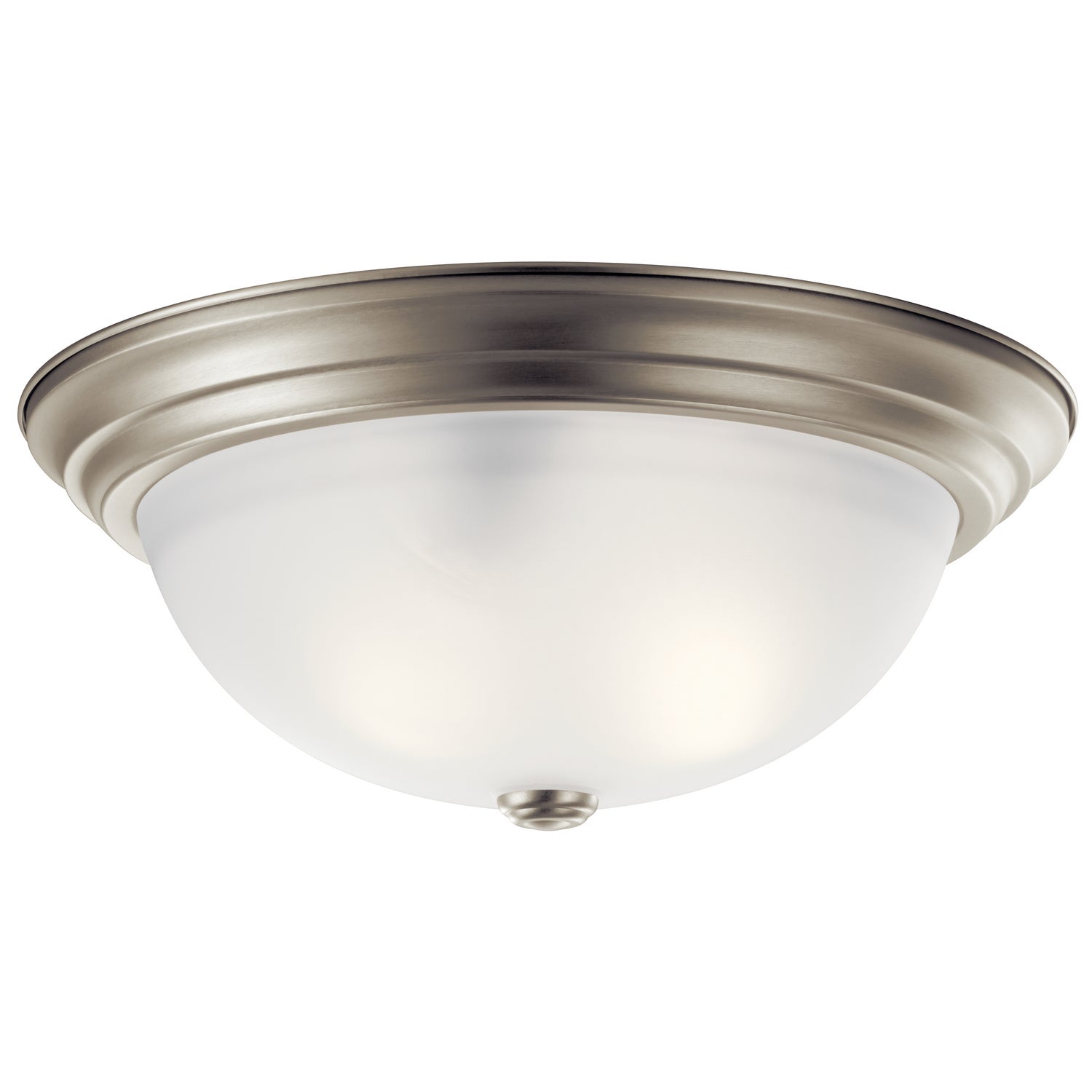 KICHLER 8116NI 15.25" 3 Light Flush Mount Brushed Nickel