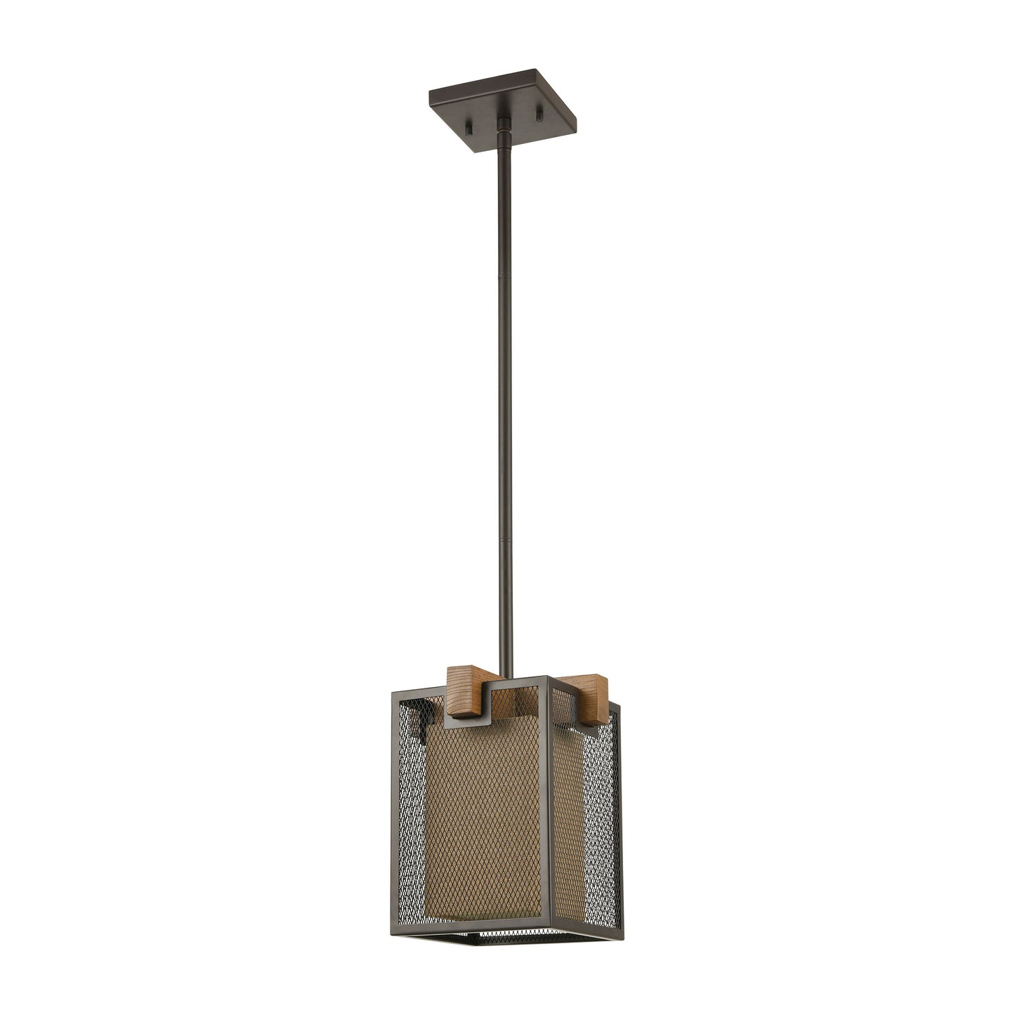 ELK SHOWROOM 33344/1 Crossbeam 9'' Wide 1-Light Mini Pendant - Oil Rubbed Bronze