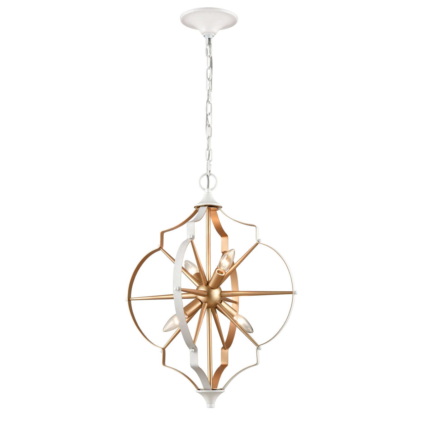 ELK SHOWROOM 33395/4 Laguna Beach 18'' Wide 4-Light Chandelier - Gold