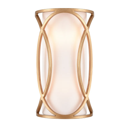 ELK SHOWROOM 33421/2 Ringlets 15'' High 2-Light Sconce - Matte Gold