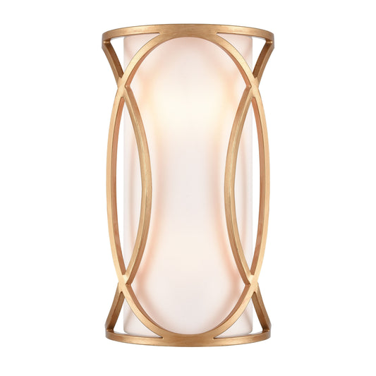 ELK SHOWROOM 33421/2 Ringlets 15'' High 2-Light Sconce - Matte Gold