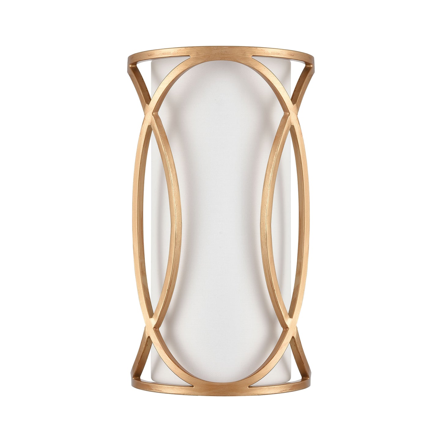 ELK SHOWROOM 33421/2 Ringlets 15'' High 2-Light Sconce - Matte Gold