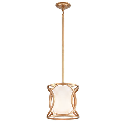 ELK SHOWROOM 33422/1 Ringlets 10'' Wide 1-Light Mini Pendant - Matte Gold