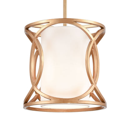 ELK SHOWROOM 33422/1 Ringlets 10'' Wide 1-Light Mini Pendant - Matte Gold