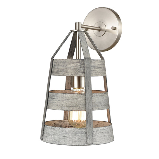 ELK SHOWROOM 33450/1 Brigantine 14'' High 1-Light Sconce - Weathered Driftwood