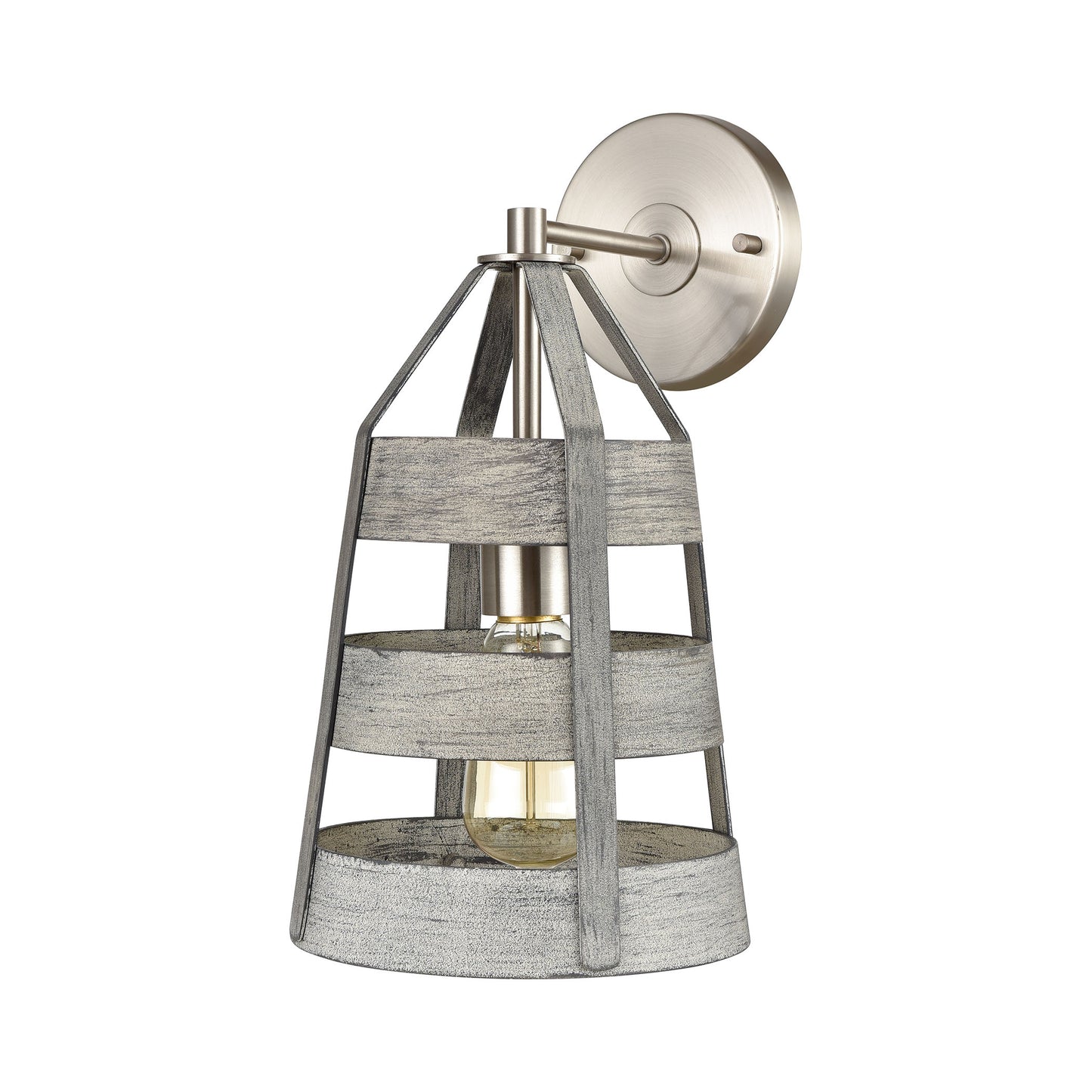 ELK SHOWROOM 33450/1 Brigantine 14'' High 1-Light Sconce - Weathered Driftwood