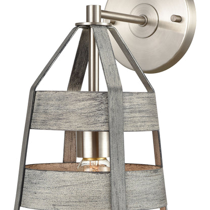 ELK SHOWROOM 33450/1 Brigantine 14'' High 1-Light Sconce - Weathered Driftwood