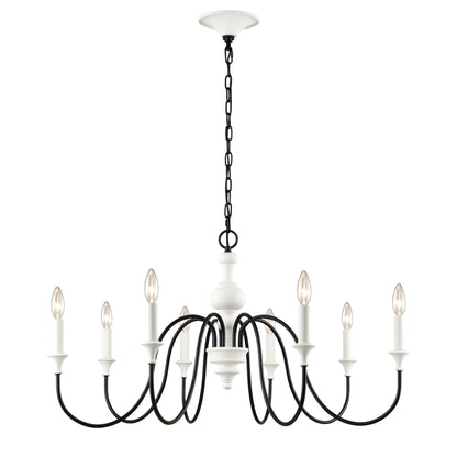 ELK SHOWROOM 33468/8 Val de Loire 36'' Wide 8-Light Chandelier - White