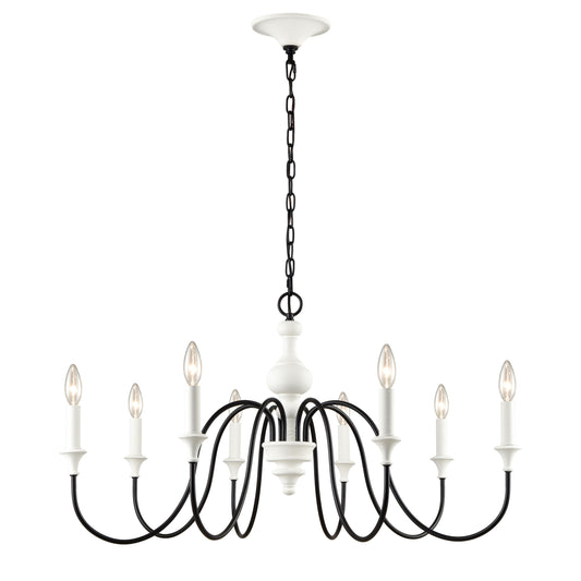 ELK SHOWROOM 33468/8 Val de Loire 36'' Wide 8-Light Chandelier - White