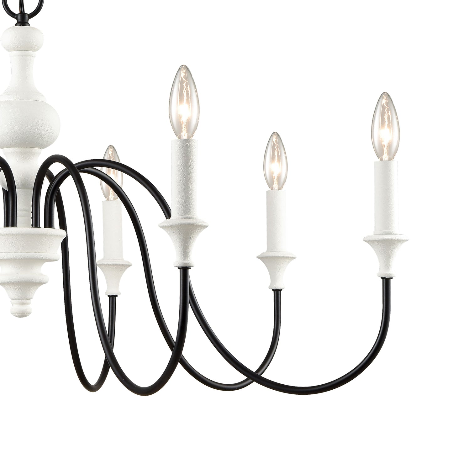 ELK SHOWROOM 33468/8 Val de Loire 36'' Wide 8-Light Chandelier - White