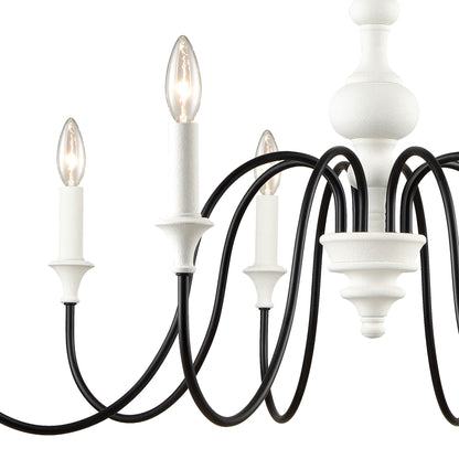 ELK SHOWROOM 33468/8 Val de Loire 36'' Wide 8-Light Chandelier - White