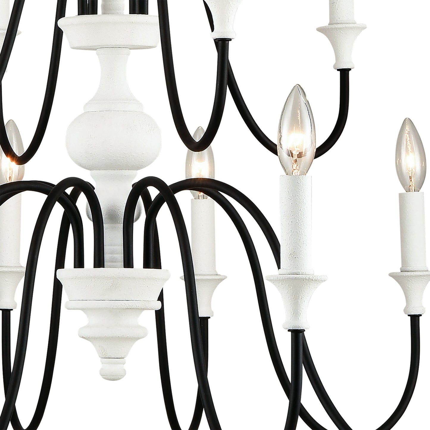 ELK SHOWROOM 33470/8+4 Val de Loire 36'' Wide 12-Light Chandelier - White