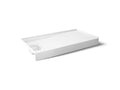 KOHLER K-33473-0 Anthem Evocycle 60" X 32" Alcove Shower Base, Left Drain - White