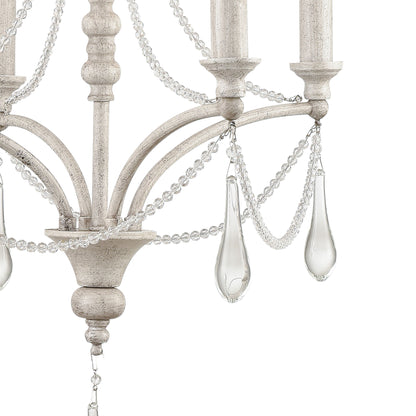 ELK SHOWROOM 33475/4 French Parlor 16'' Wide 4-Light Chandelier - Vintage White