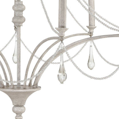 ELK SHOWROOM 33477/9 French Parlor 38'' Wide 9-Light Chandelier - Vintage White